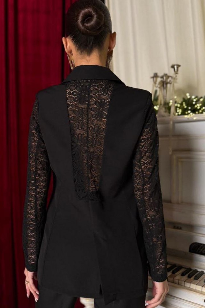 Пиджак с гипюром COB-900A649