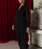 Пиджак с гипюром COB-900A649