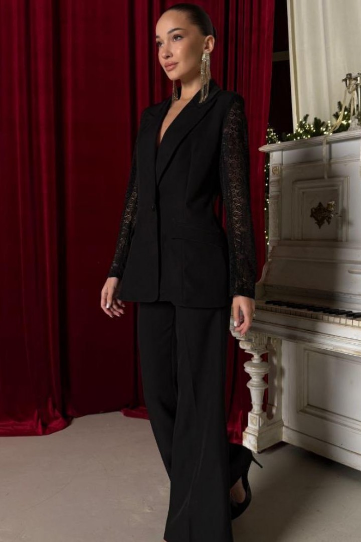 Пиджак с гипюром COB-900A649