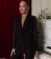 Пиджак с гипюром COB-900A649