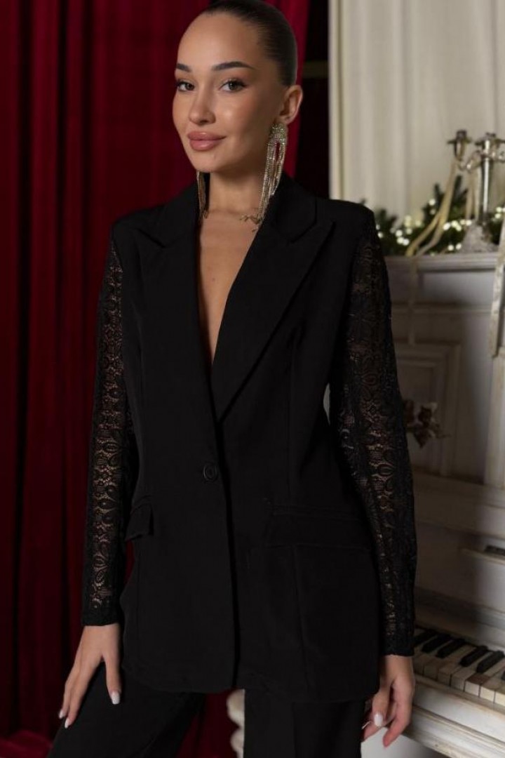 Пиджак с гипюром COB-900A649