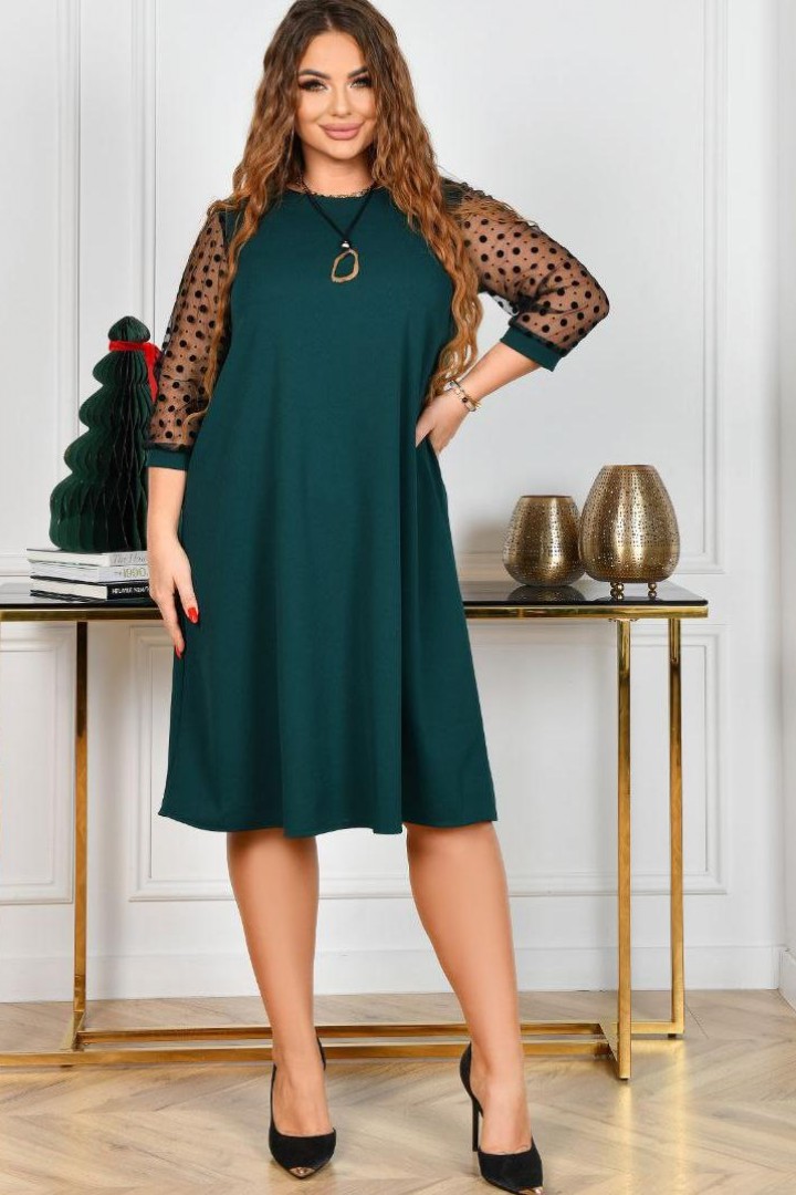 Платье с прозрачными рукавами ST-330A550