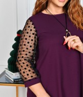 Платье с прозрачными рукавами ST-330A550