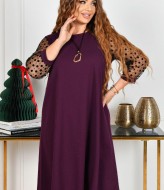 Платье с прозрачными рукавами ST-330A550