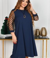 Платье с прозрачными рукавами ST-330A550