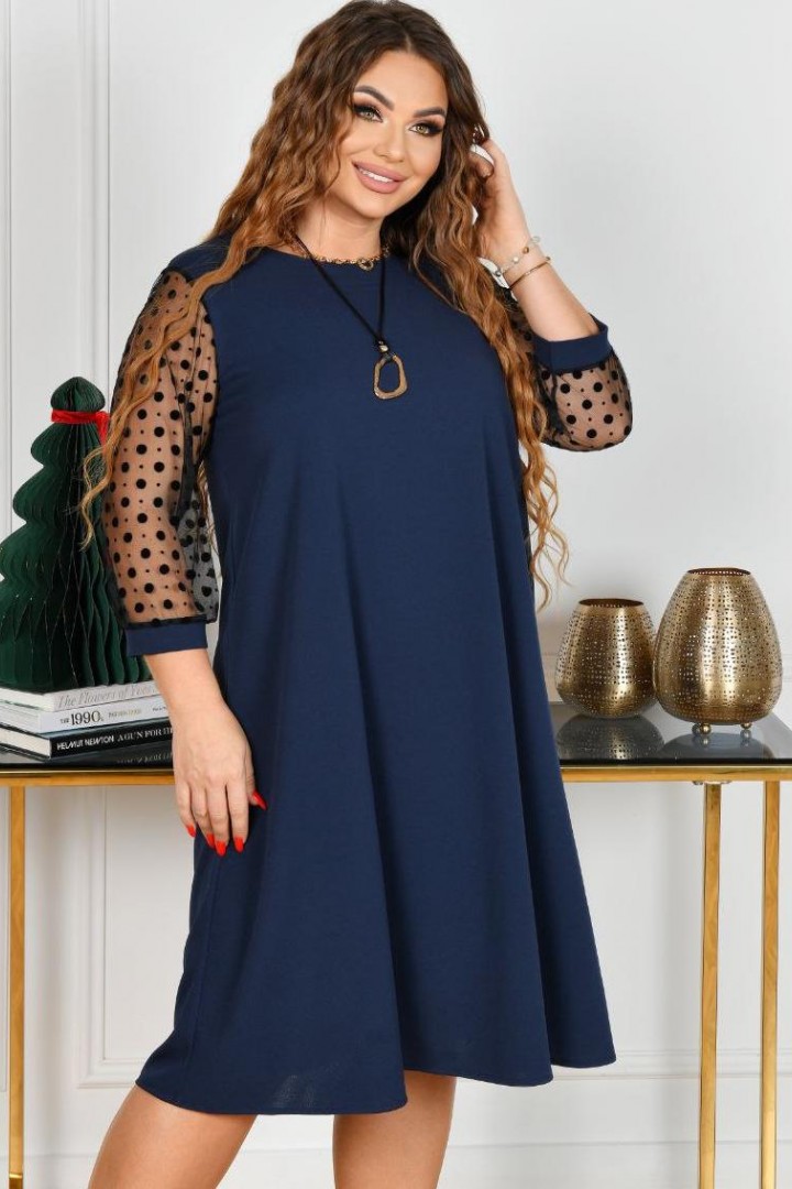 Платье с прозрачными рукавами ST-330A550