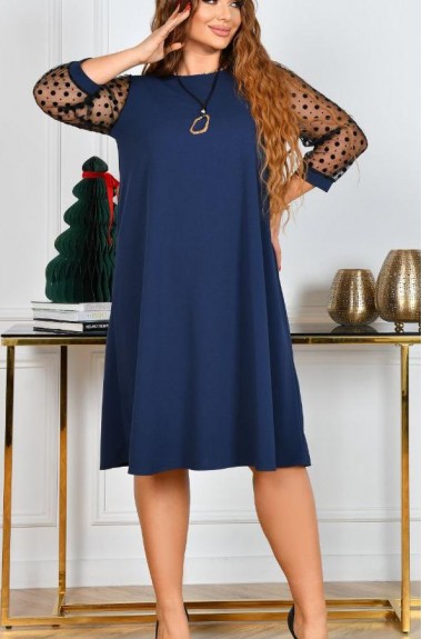 Платье с прозрачными рукавами ST-330A550