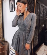 Срібляста сукня IPO-377A420