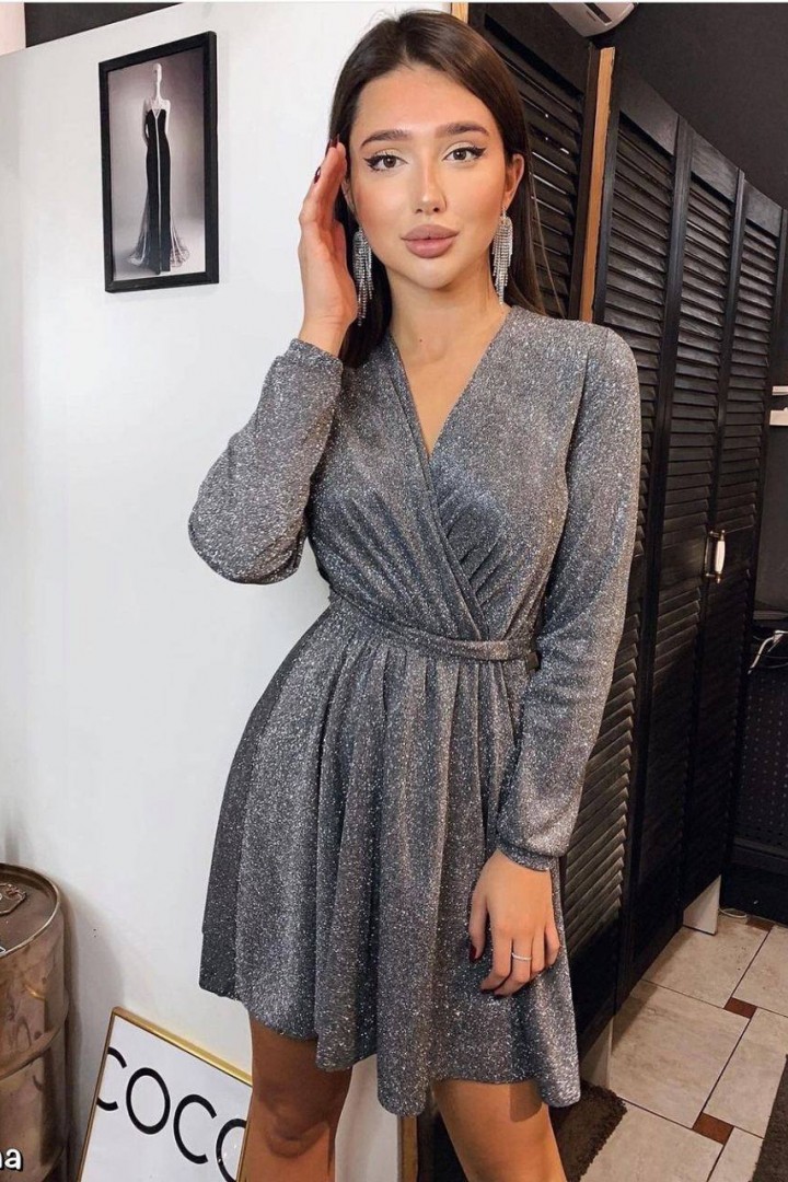 Срібляста сукня IPO-377A420