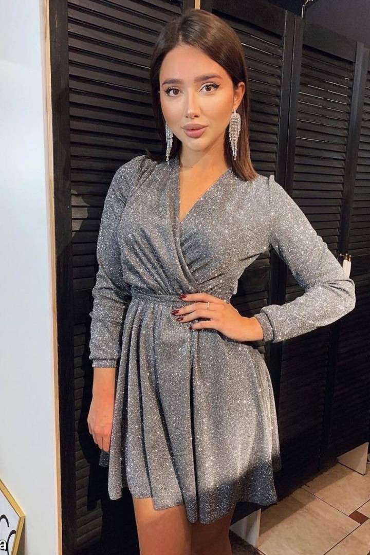 Срібляста сукня IPO-377A420