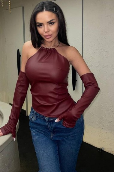 Стильный топ с рукавами  HOU-406A429