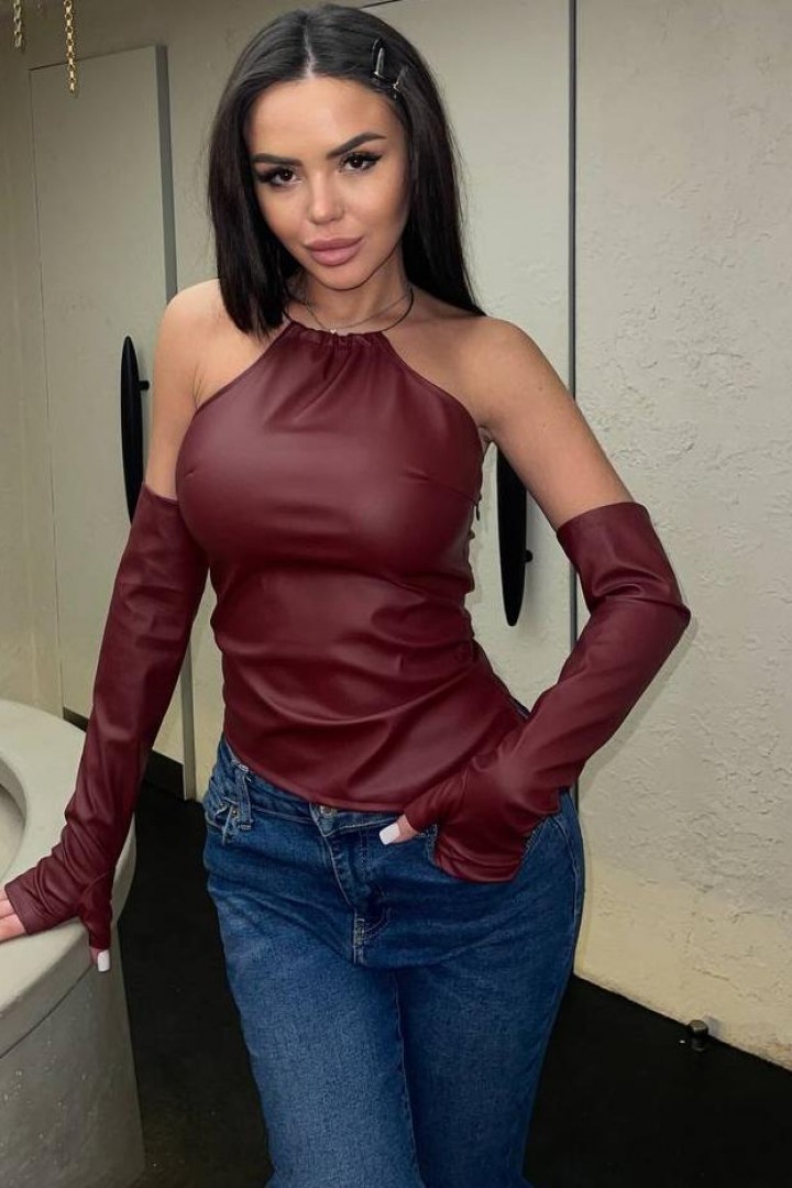 Стильний топ з рукавами  HOU-406A429 