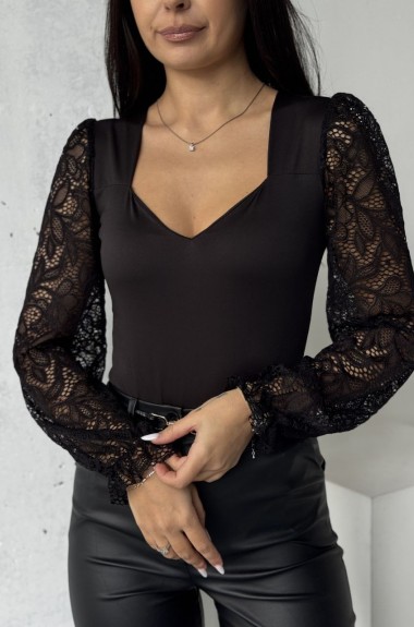 Боди с кружевом MIL-713.1A400