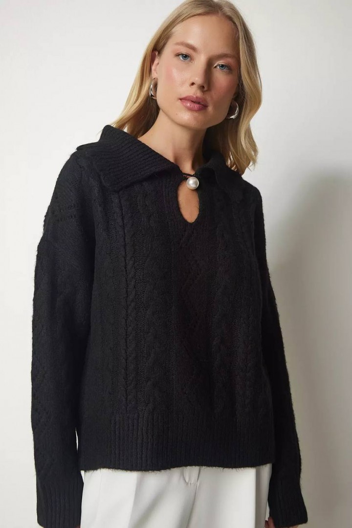 Свитер с воротником  AMU-3900A499