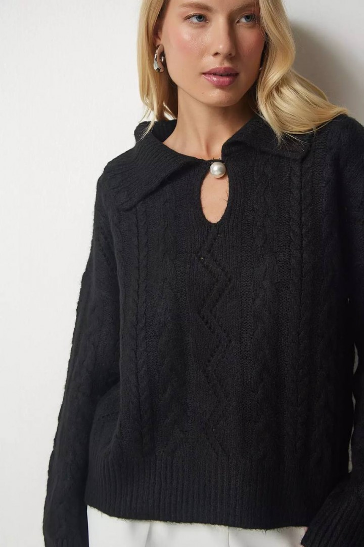 Свитер с воротником  AMU-3900A499