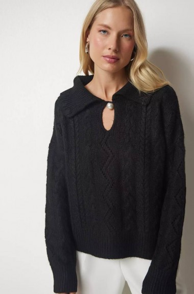 Свитер с воротником  AMU-3900A499