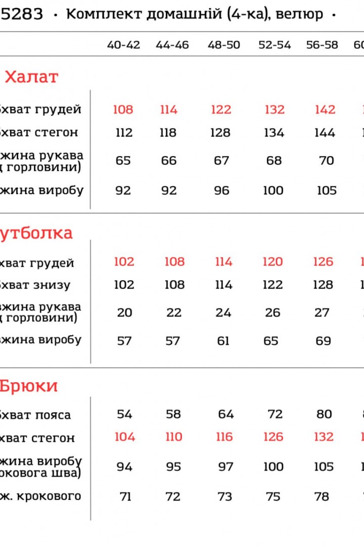 Домашній костюм 4 в 1 VTI-5283A800