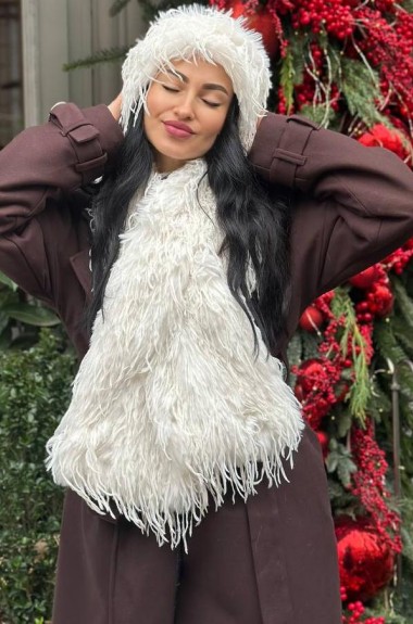 Комплект повязка и шарф лама  SOL-3040.1A700