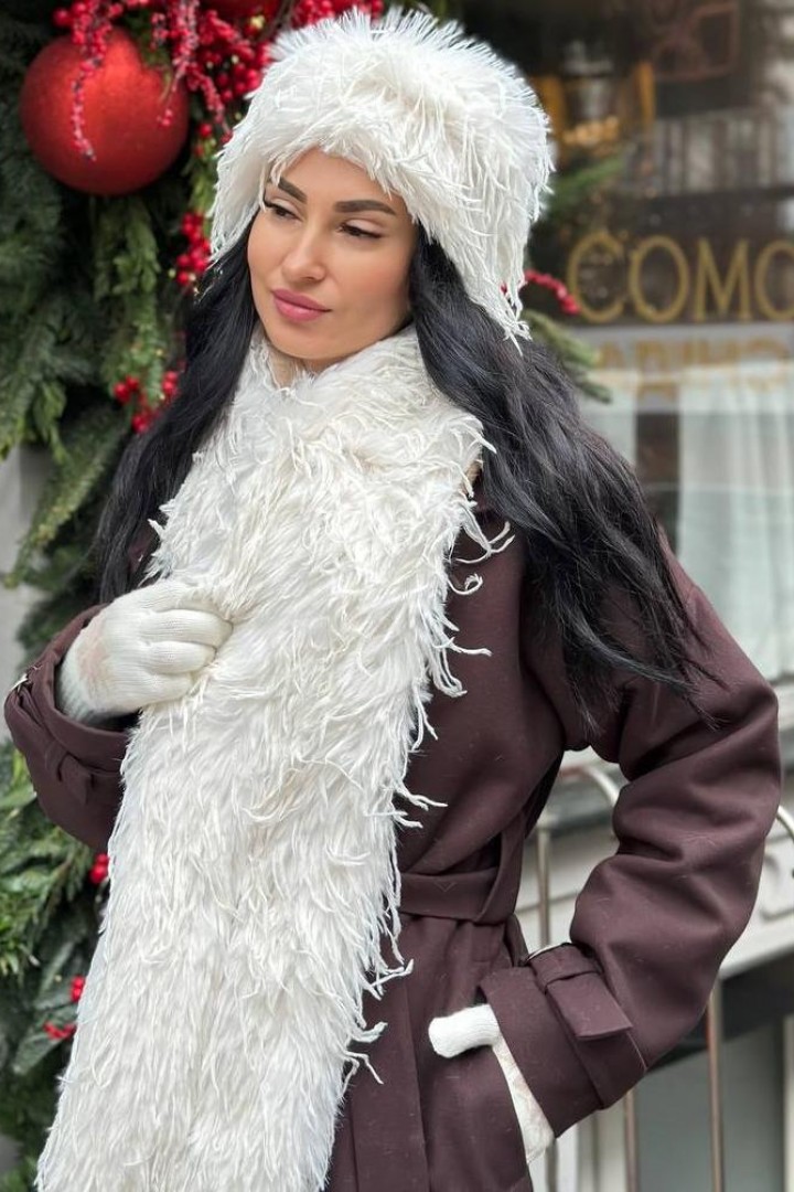 Комплект повязка и шарф лама  SOL-3040.1A700