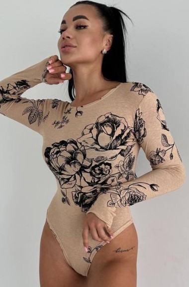 Боди  с эфектом тату  ANB-426A300