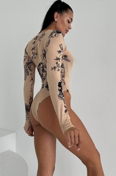 Боди  с эфектом тату  ANB-426A300