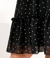 Шифоновое платье  в горошек AO-2505A550