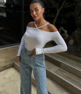 Лонгслив с открытыми плечами  SPL-7078A250