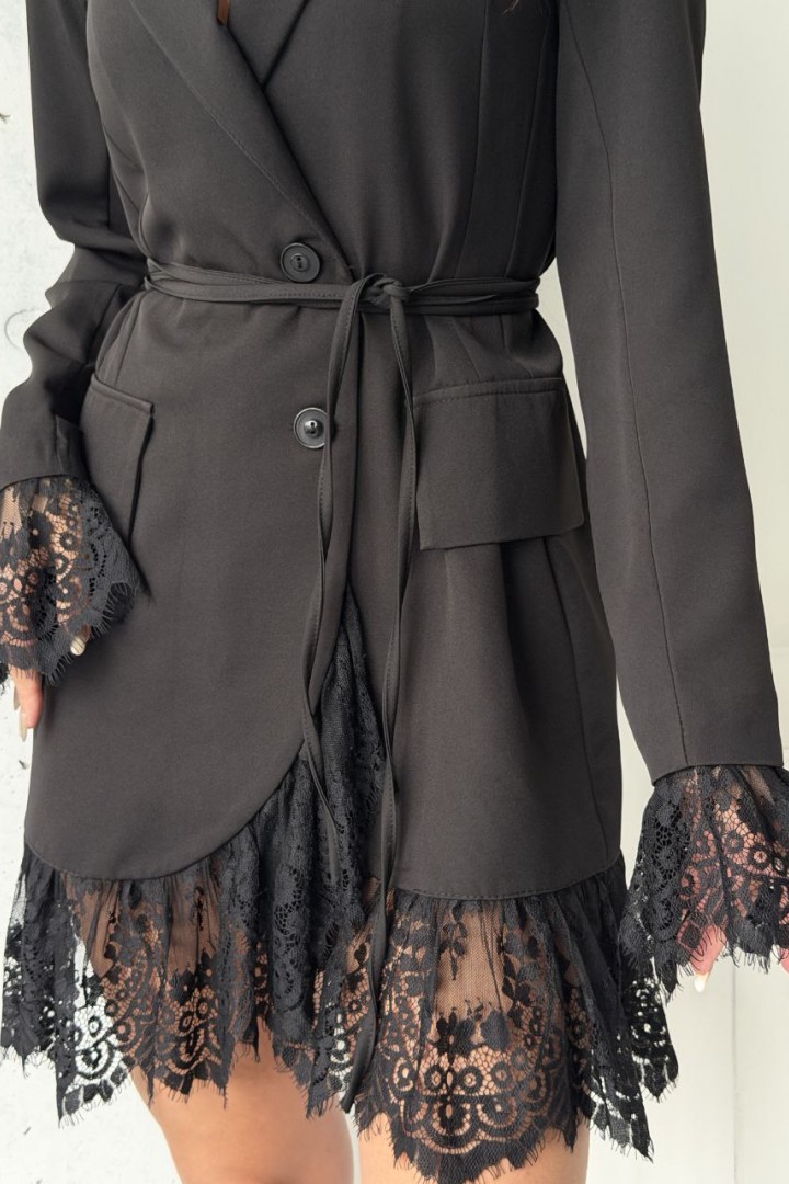 Сукня  піджак з мереживом MIL-175A700