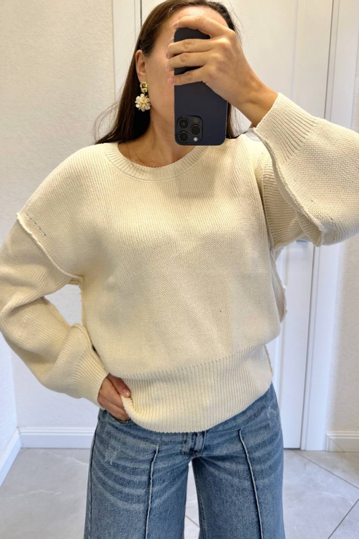 Вязаный джемпер женский   AMU-4920A650