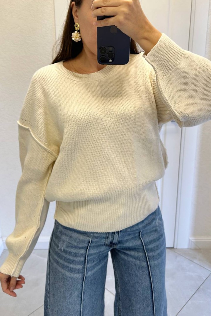 Вязаный джемпер женский   AMU-4920A650