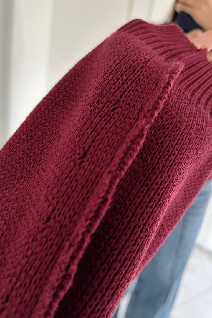 Вязаный джемпер женский   AMU-4920A650