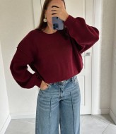 Вязаный джемпер женский   AMU-4920A650