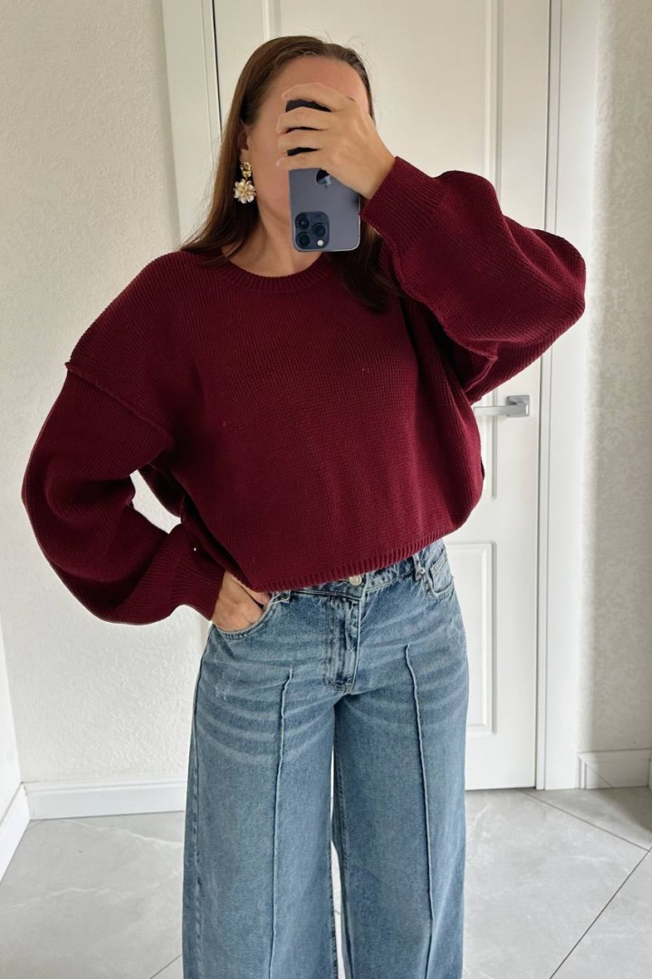 Вязаный джемпер женский   AMU-4920A650