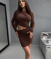 Платье с драпировкой  ANB-530A590