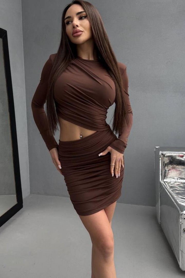 Платье с драпировкой  ANB-530A590