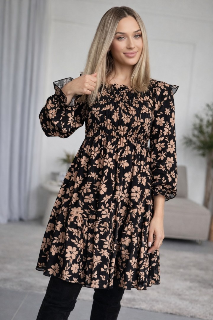 Платье с цветочным принтом IMMA-401.1A580