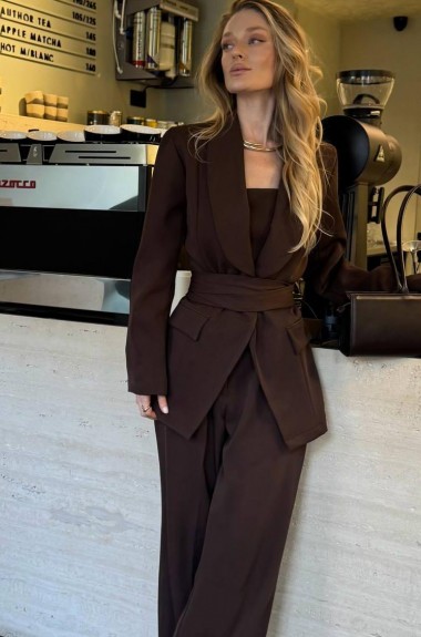 Костюм с брюками и  поясом SPL-7098A1050