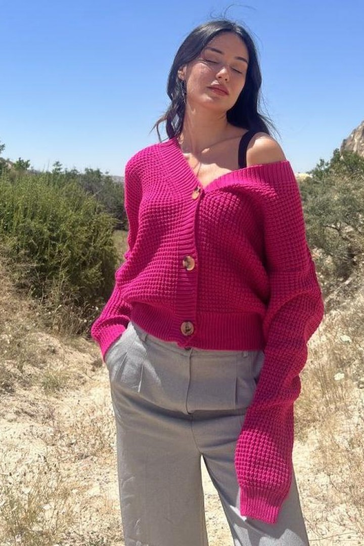 Стильный кардиган  на пуговицах  ZAB-009A365