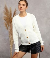 Кардиган женский вязаный на пуговицах  ZAB-009A365