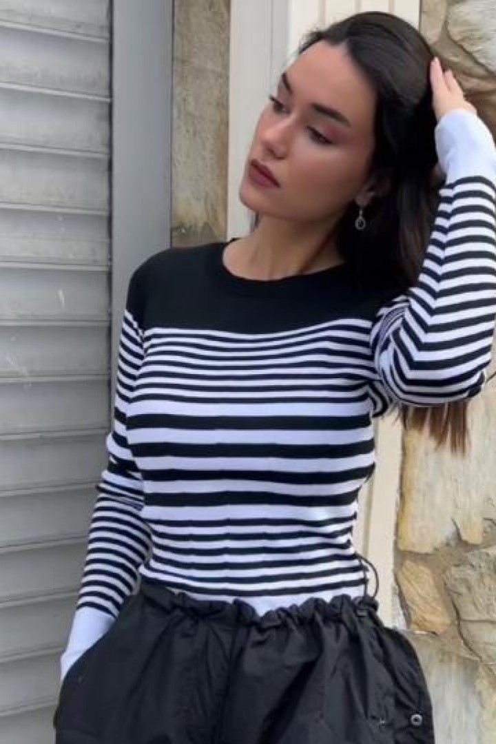 Свитер в полоску  ZAB-5831A325