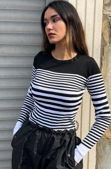 Свитер в полоску  ZAB-5831A325