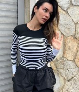 Свитер в полоску  ZAB-5831A325