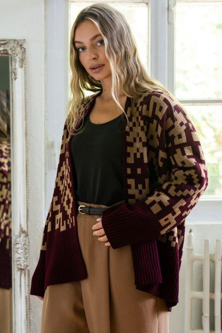 Кардиган с поясом ZAB-1111A625