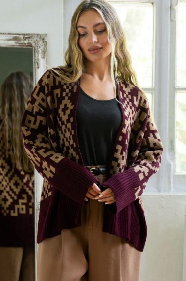 Кардиган с поясом ZAB-1111A625