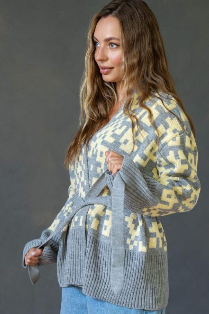 Кардиган с поясом ZAB-1111A625