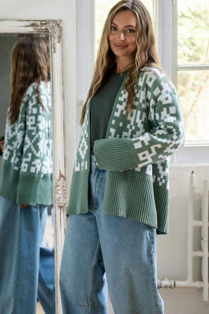 Кардиган с поясом ZAB-1111A625