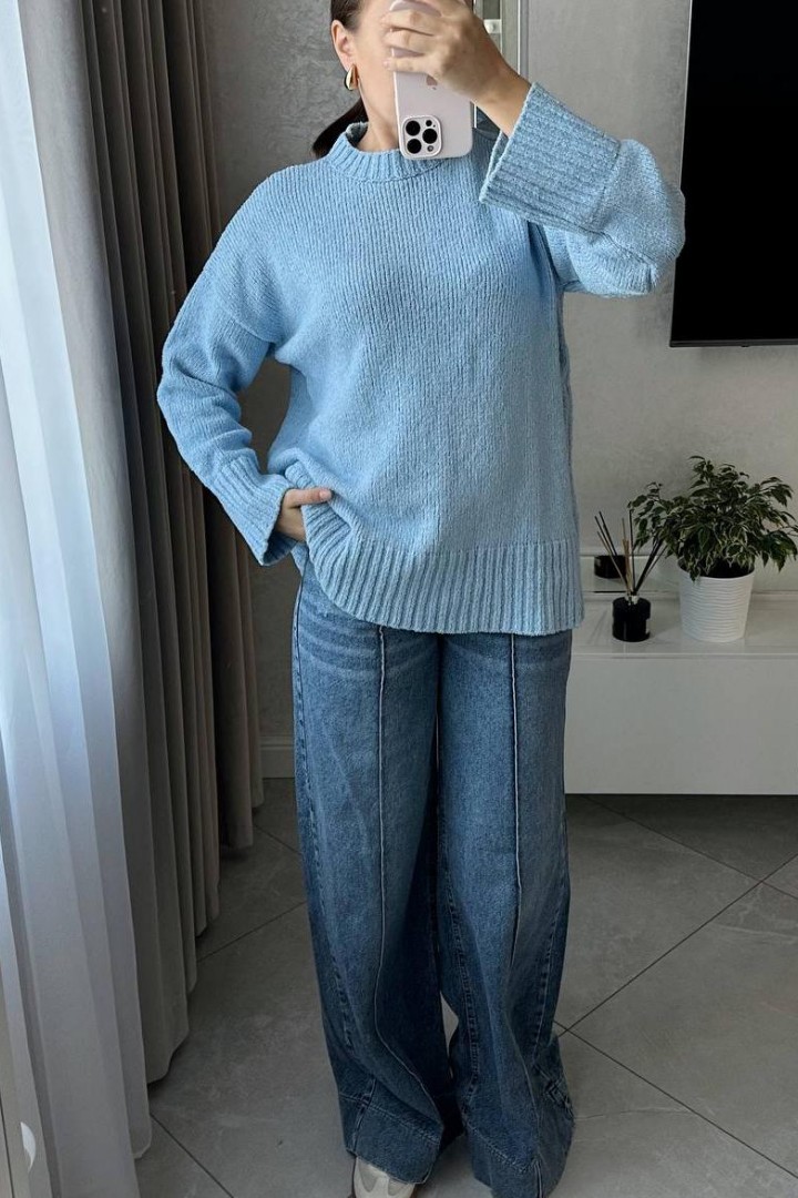 Вязаный свитер   AMU-4737A599