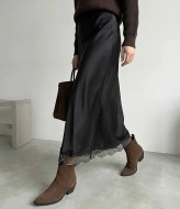 Юбка с кружевом  AMU-955A399