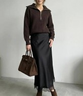 Юбка с кружевом  AMU-955A399