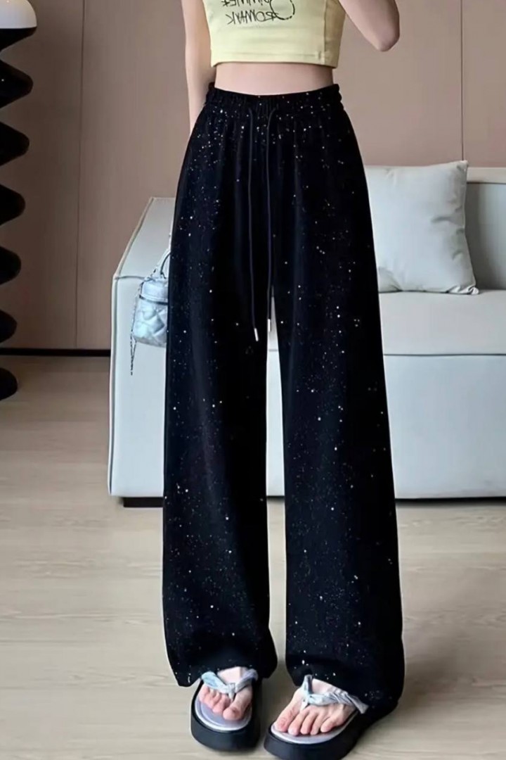 Широкие штаны с камушками  JK-2026A399
